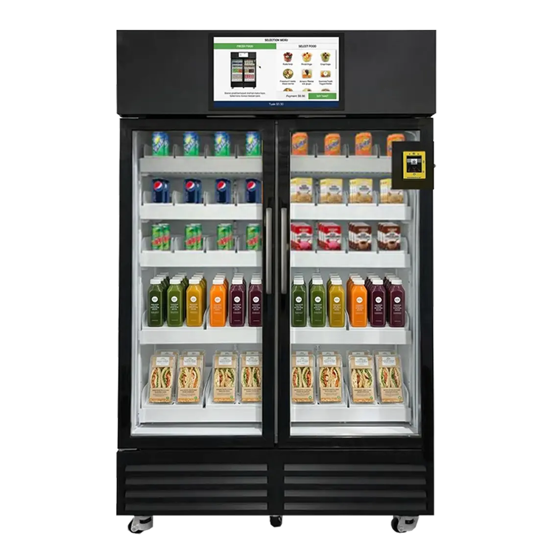 706L double-door smart fridge with weight sensors ZV-706W