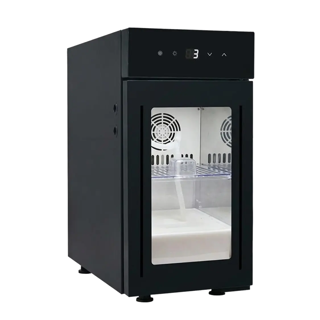 BR9CN 9L Glass Door Milk Cooler | 0-4°C Commercial Milk Fridge 9L Glass Door Milk Cooler